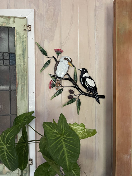 Kookaburra and Magpie Buddies